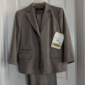 Brown Herringbone Nine West Suit